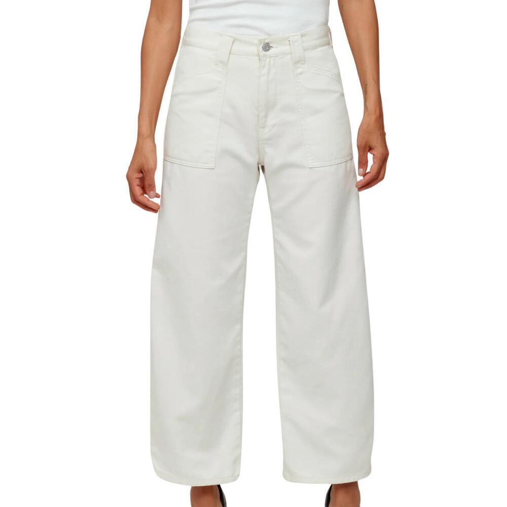NEW MOUSSY anona gusset cargo pants in ivory